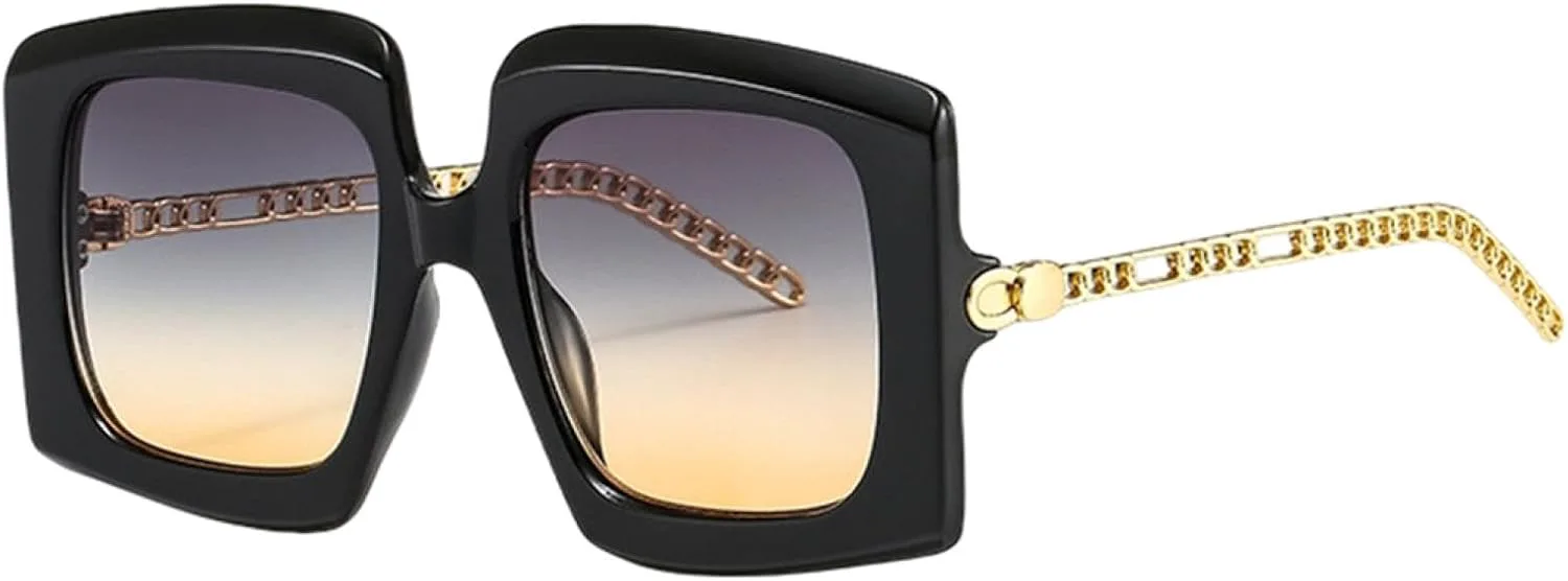 Крупные роскошные солнцезащитные очки с цепочками на дужках, модные, для мужчин и женщин, с защитой от УФ-излучения UV400, винтажные TVTBBVV, C2black-greenyellow
Крупные роскошные солнцезащитные очки с цепочками на дужках, модные, для мужчин и женщин, с защитой от УФ-излучения UV400, винтажные TVTBBVV, C2black-greenyellow