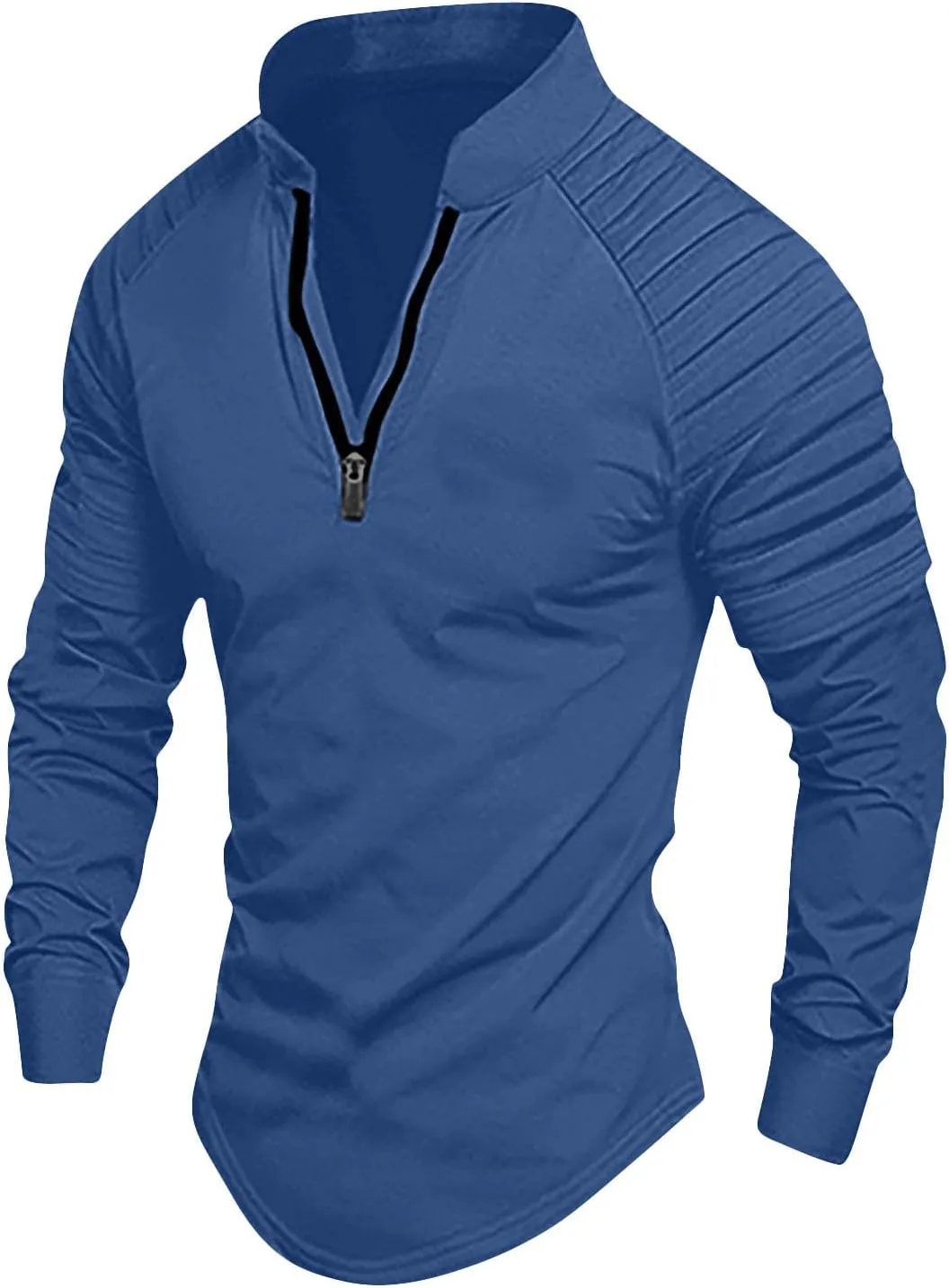 Мужская футболка с полумолнией и воротником-стойкой Cambkatl
Мужская футболка с полумолнией и воротником-стойкой Cambkatl