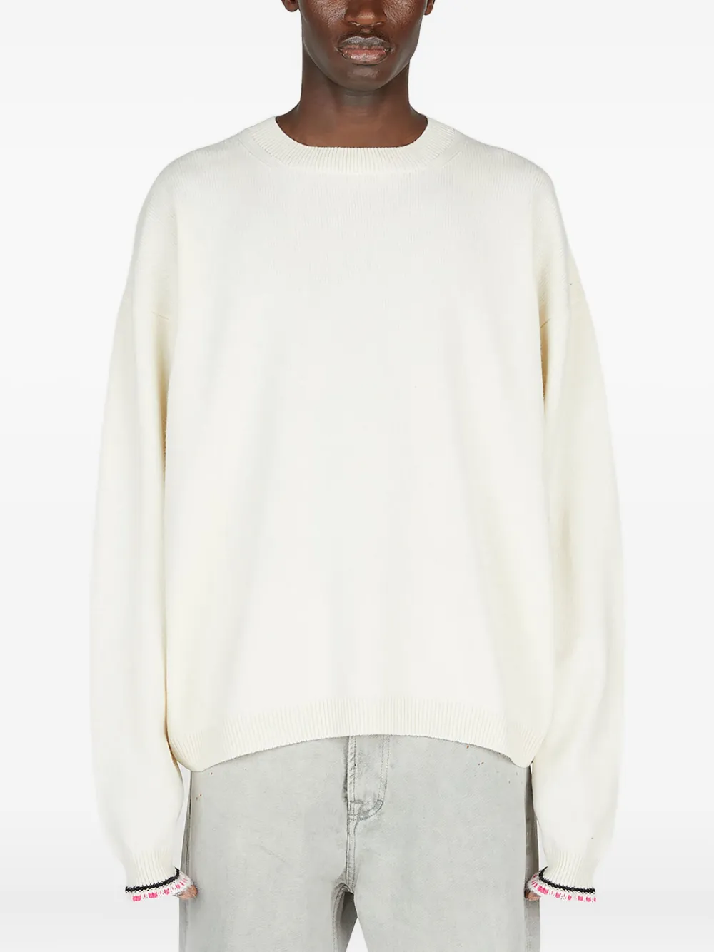 Свитер с приспущенными плечами Diomene, белый
Свитер с приспущенными плечами Diomene, белый