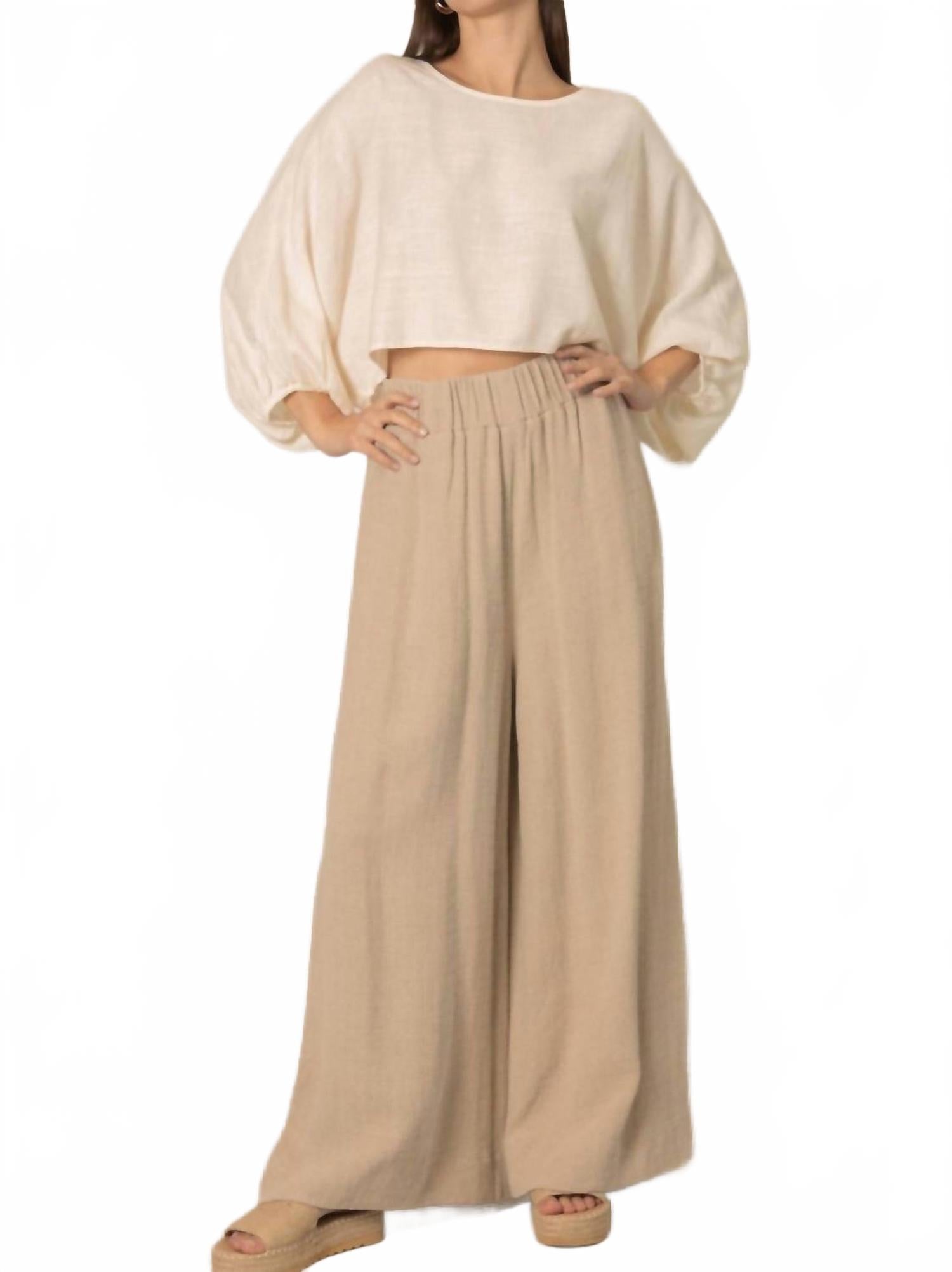 Укороченный льняной топ цвета слоновой кости Before You Collection, слоновая кость
Укороченный льняной топ цвета слоновой кости Before You Collection, слоновая кость