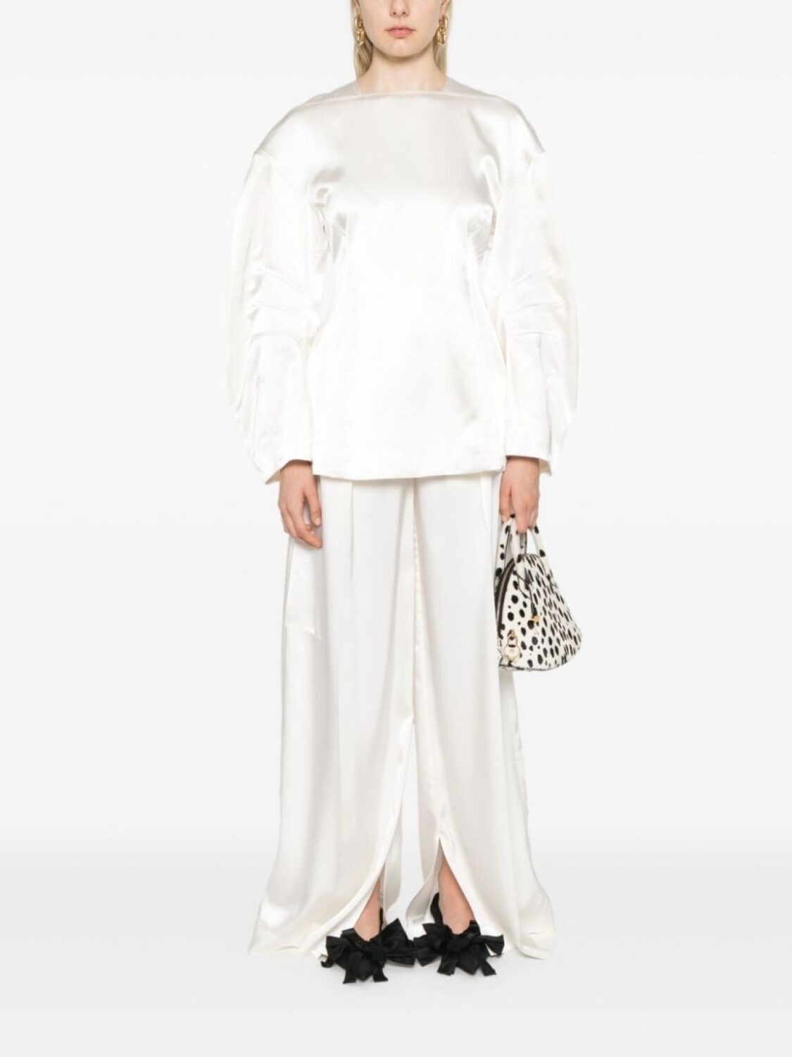 Плиссированные брюки Jil Sander, белый
Плиссированные брюки Jil Sander, белый