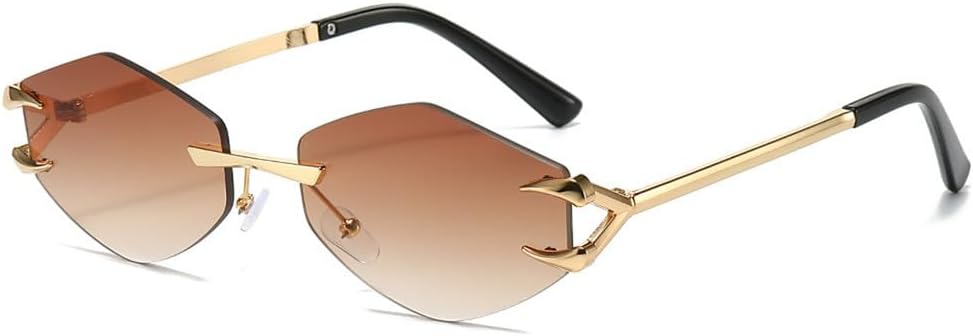 Модные женские солнцезащитные очки без оправы с металлическим каркасом, повседневные, в стиле хип-хоп, для активного отдыха на природе, с защитой от УФ-излучения. Мужские солнцезащитные очки KTUCN, Golden Tea
Модные женские солнцезащитные очки без оправы с металлическим каркасом, повседневные, в стиле хип-хоп, для активного отдыха на природе, с защитой от УФ-излучения. Мужские солнцезащитные очки KTUCN, Golden Tea