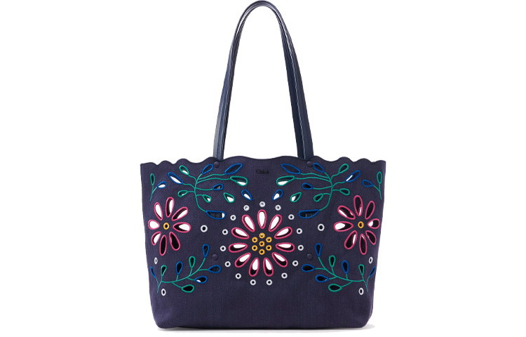 Chloé Сумка-шоппер Chloe из льна с яркой телячьей кожей женская морская синяя
Chloé Сумка-шоппер Chloe из льна с яркой телячьей кожей женская морская синяя