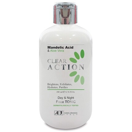 Дневной и ночной тоник для лица Clear Action с миндальной кислотой и алоэ вера 200 мл A3
Дневной и ночной тоник для лица Clear Action с миндальной кислотой и алоэ вера 200 мл A3