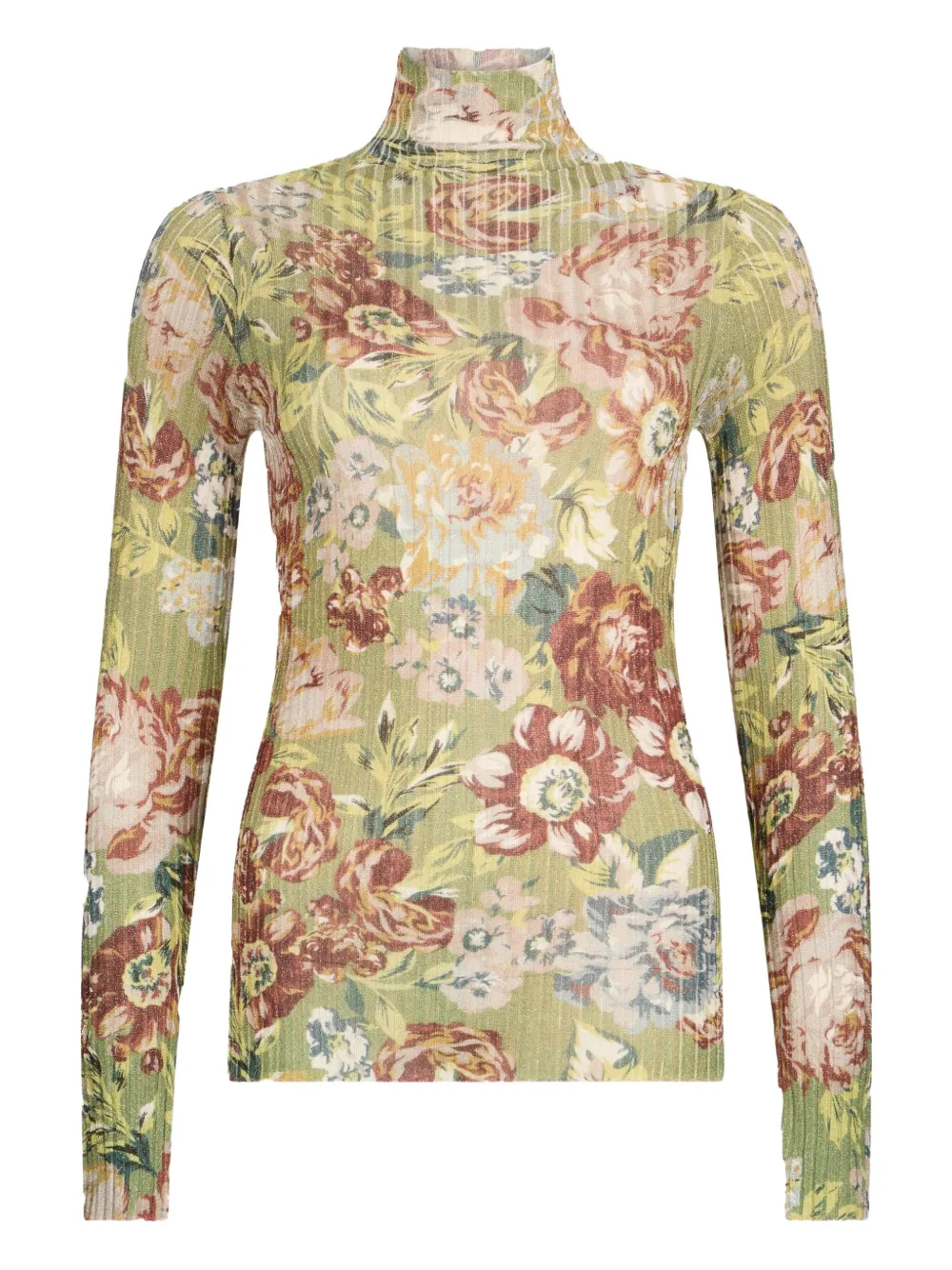 Ребристый свитер с цветочным принтом LIU JO, зеленый
Ребристый свитер с цветочным принтом LIU JO, зеленый