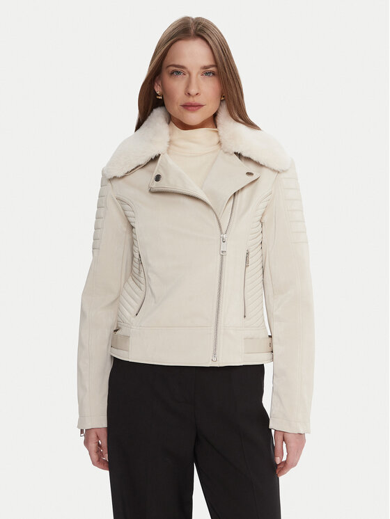 Байкерская куртка regular fit W5BL35 W2820 Guess, экрю
Байкерская куртка regular fit W5BL35 W2820 Guess, экрю