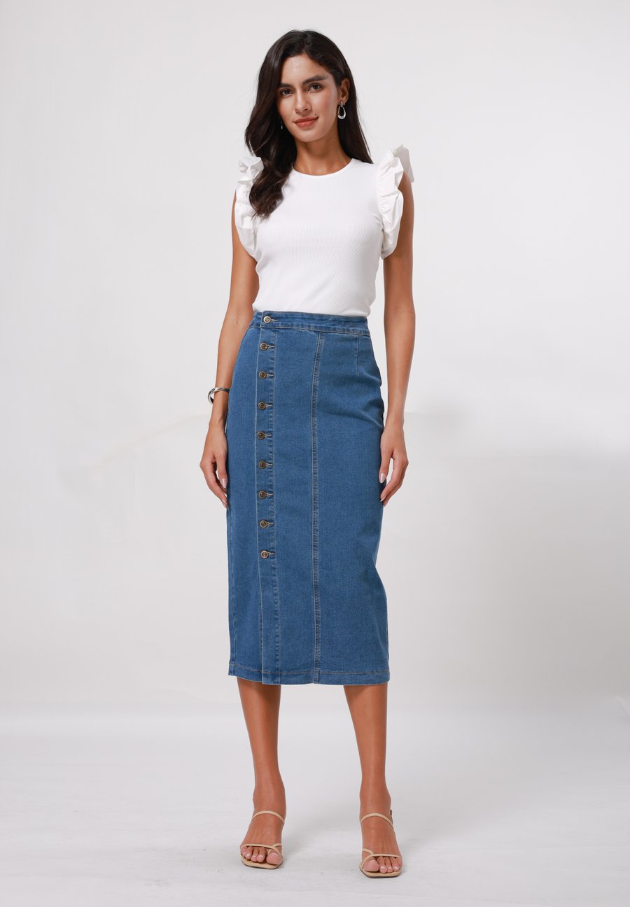 Юбка Anna Field Denim skirt, Blue
Юбка Anna Field Denim skirt, Blue