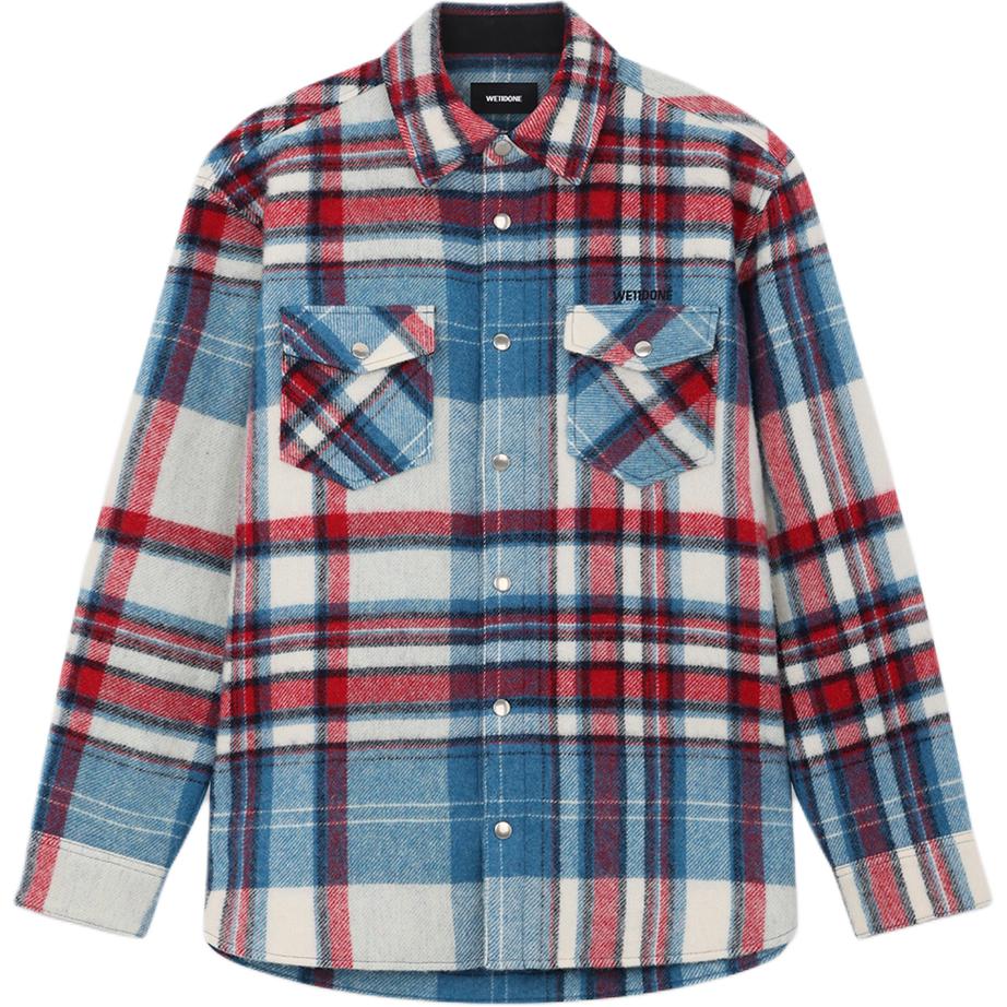 Куртка FW25 Check Shirt Jacket Unisex WE11DONE, синий
Куртка FW25 Check Shirt Jacket Unisex WE11DONE, синий