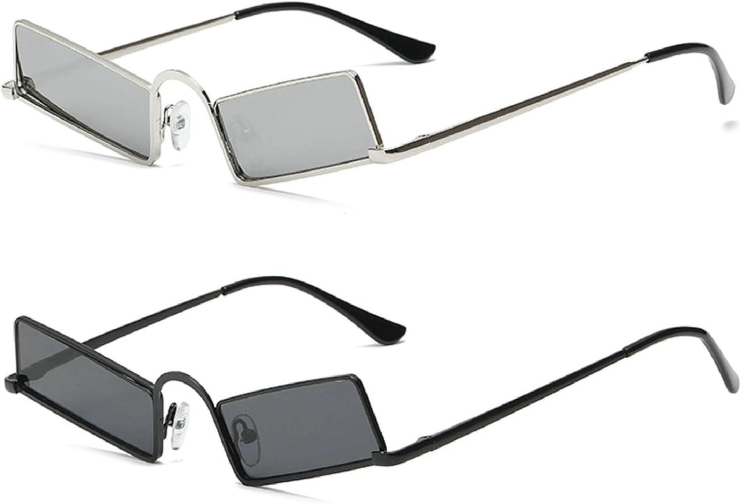 Ретро металлические солнцезащитные очки «кошачий глаз» для женщин, модные очки в стиле Y2K, прямоугольные очки для мужчин, трендовые панк-солнцезащитные очки с защитой от УФ-излучения UV400 mincl, 2pcs-black&silver
Ретро металлические солнцезащитные очки «кошачий глаз» для женщин, модные очки в стиле Y2K, прямоугольные очки для мужчин, трендовые панк-солнцезащитные очки с защитой от УФ-излучения UV400 mincl, 2pcs-black&silver