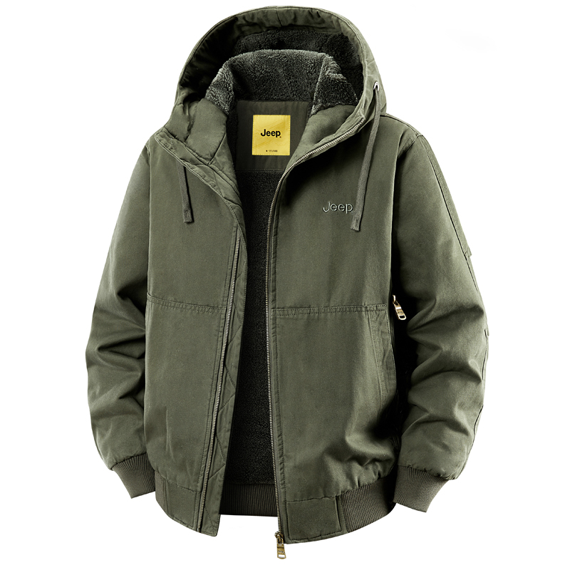 Пуховик Unisex с капюшоном и подкладкой из флиса Jeep, army зеленый
Пуховик Unisex с капюшоном и подкладкой из флиса Jeep, army зеленый