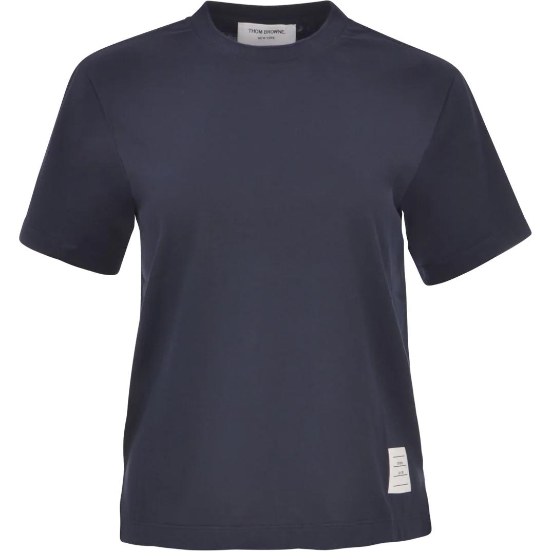 Футболка с логотипом на заплатке THOM BROWNE, синий
Футболка с логотипом на заплатке THOM BROWNE, синий