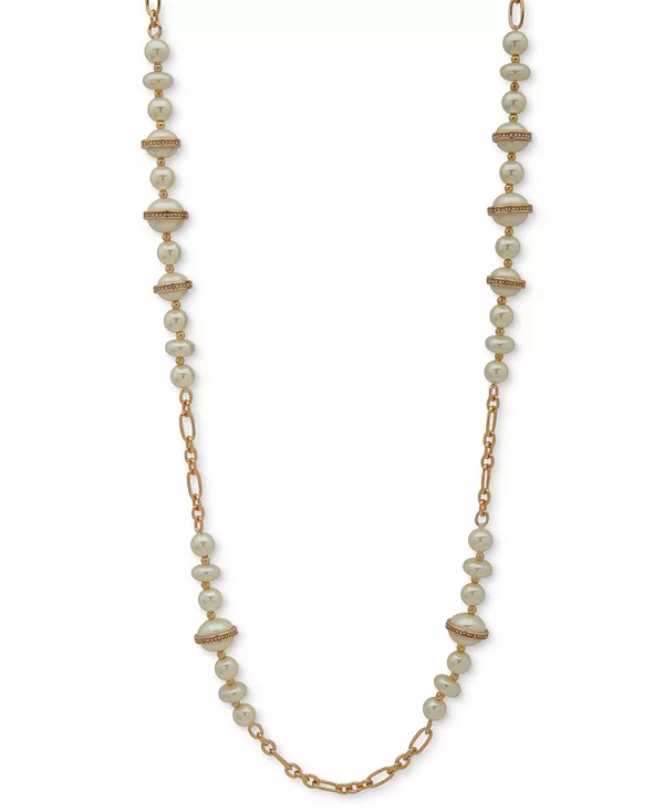 Ожерелье из чечевицы золотистого оттенка с имитацией жемчуга Anne Klein, pearl
Ожерелье из чечевицы золотистого оттенка с имитацией жемчуга Anne Klein, pearl