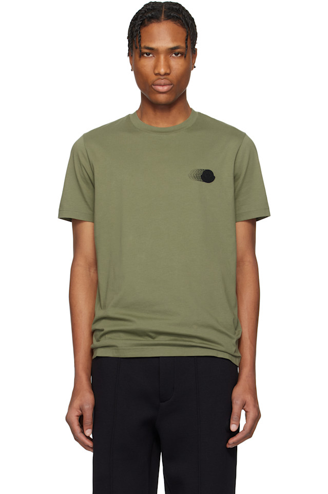 Футболка из хлопка с выцветшим логотипом Moncler, зеленый
Футболка из хлопка с выцветшим логотипом Moncler, зеленый