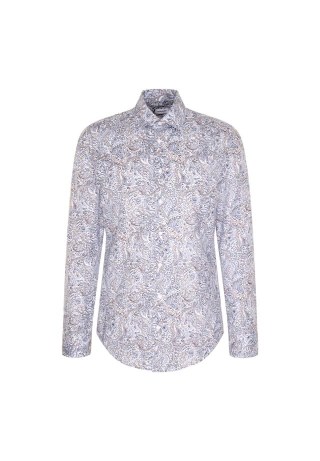 Деловая рубашка узкая Seidensticker, голубой
Деловая рубашка узкая Seidensticker, голубой