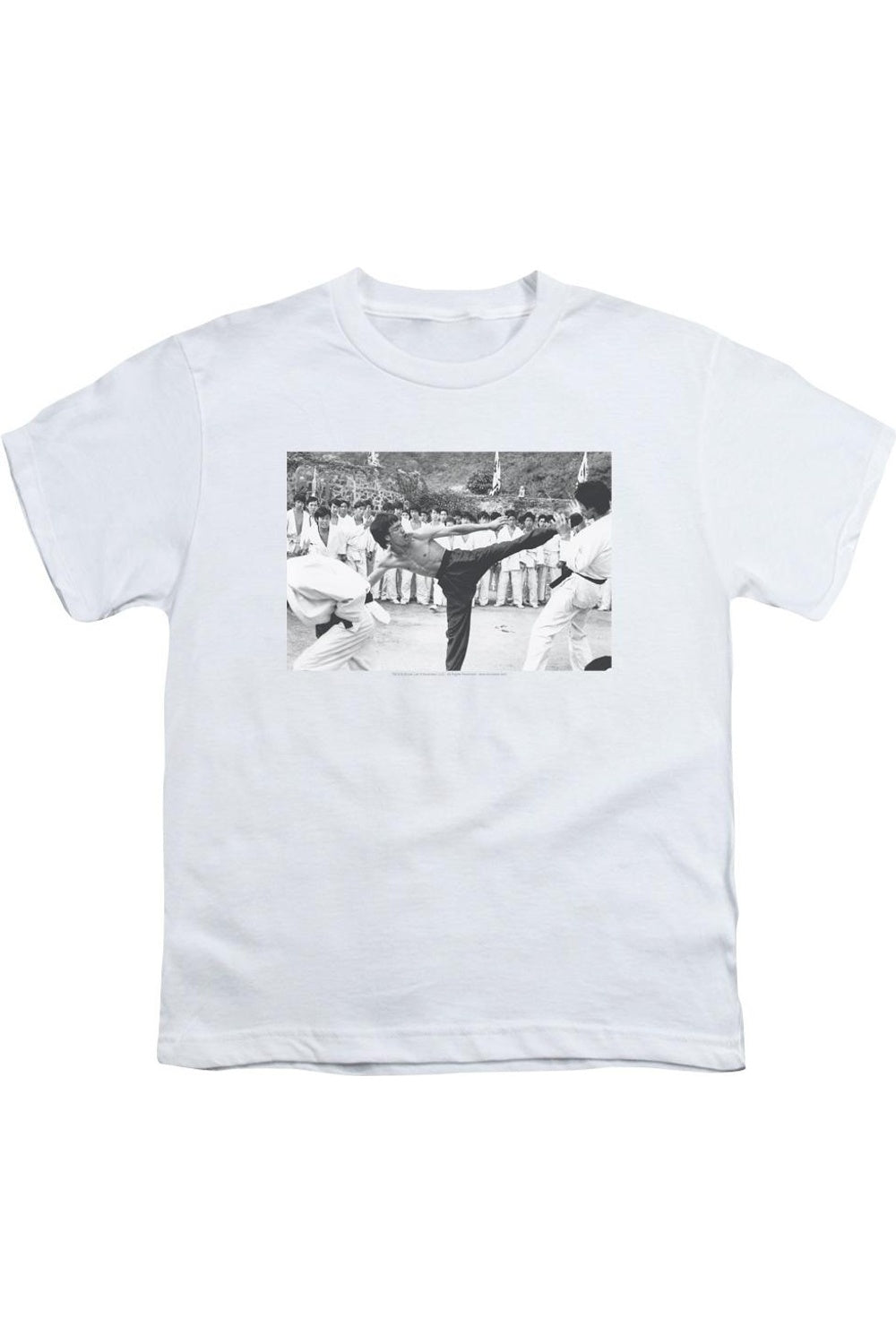 Футболка с коротким рукавом для детей "Удар Брюса Ли в голову" Gildan, белый
Футболка с коротким рукавом для детей "Удар Брюса Ли в голову" Gildan, белый