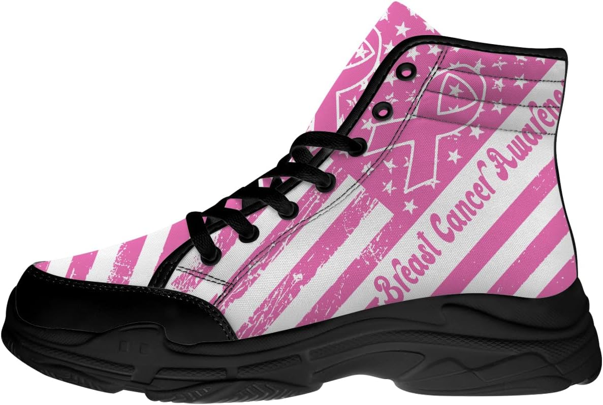 Кеды на шнуровке высокие для женщин и мужчин с принтом «Рак груди», подарки для нее и него Quorax, белый/черный/розовый
Кеды на шнуровке высокие для женщин и мужчин с принтом «Рак груди», подарки для нее и него Quorax, белый/черный/розовый