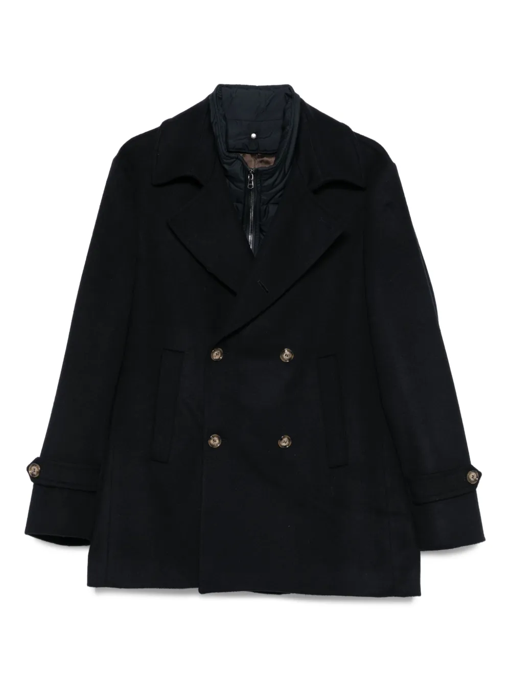 Двубортный шерстяной бушлат Barba Napoli Mare, синий 
Двубортный шерстяной бушлат Barba Napoli Mare, синий