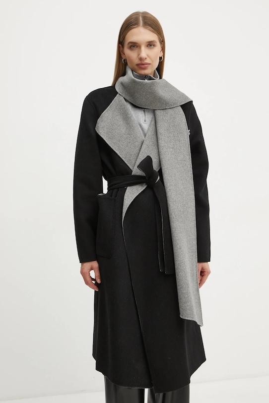 Двусторонний шерстяной плащ Karl Lagerfeld, черный
Двусторонний шерстяной плащ Karl Lagerfeld, черный