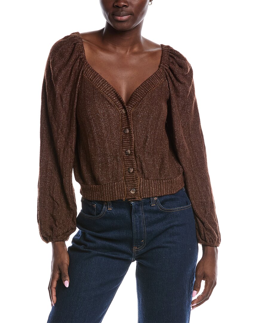 Project Social T Топ с принтом "Piece Of My Heart" и пуговицами спереди, коричневый 
Project Social T Топ с принтом "Piece Of My Heart" и пуговицами спереди, коричневый