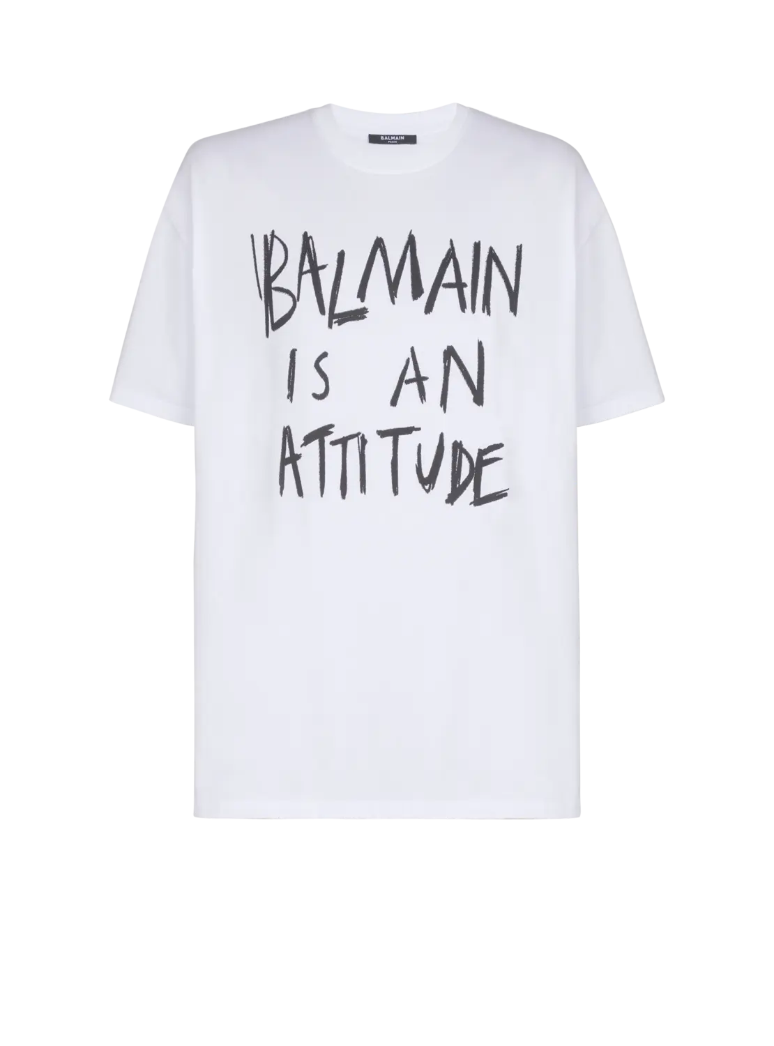 Футболка с принтом Balmain, белый/черный
Футболка с принтом Balmain, белый/черный