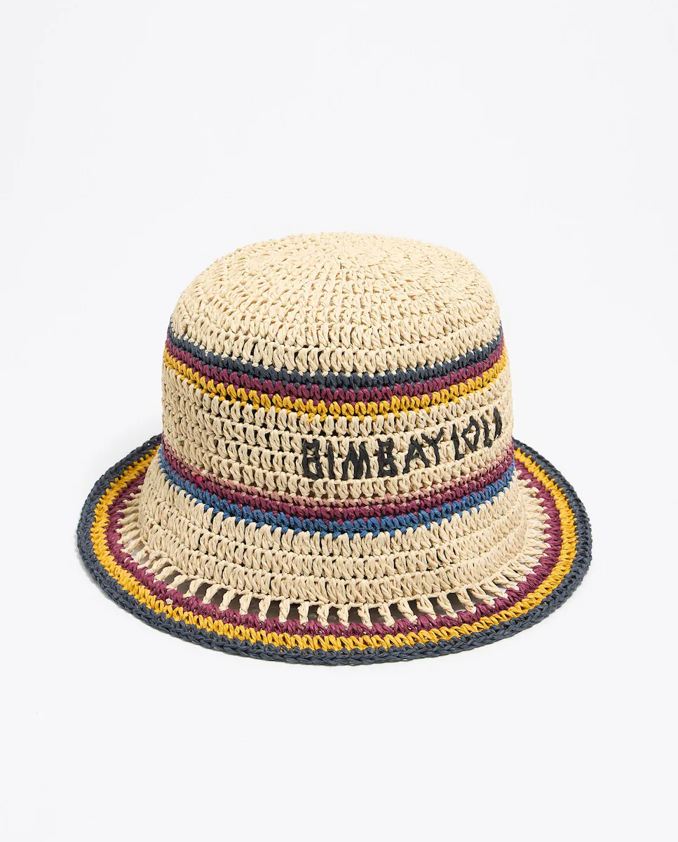 Женская шляпа из рафии с цветными полосками Bimba y Lola, желтый
Женская шляпа из рафии с цветными полосками Bimba y Lola, желтый