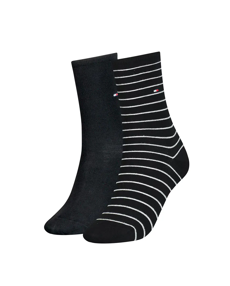 Набор женских носков в мелкую полоску Tommy Hilfiger, черный
Набор женских носков в мелкую полоску Tommy Hilfiger, черный