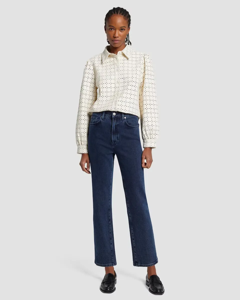 Женские прямые джинсы Logan Stovepipe с высокой посадкой 7 For all mankind, темно-синий
Женские прямые джинсы Logan Stovepipe с высокой посадкой 7 For all mankind, темно-синий