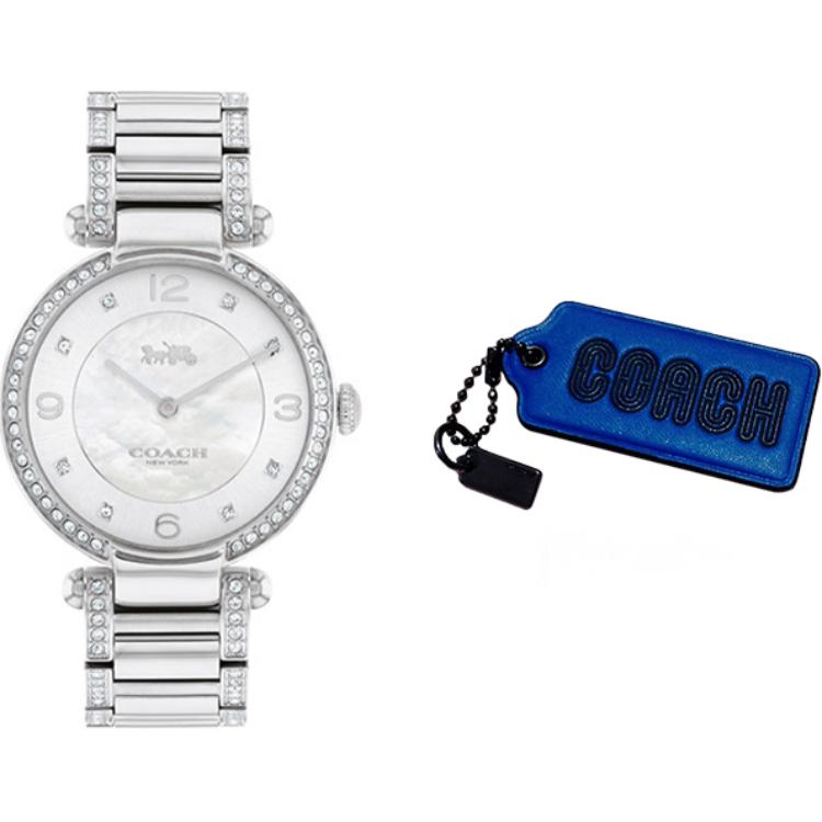 Часы женские Cary Kelly Collection с кварцевым механизмом, стальной браслет, серебристый циферблат COACH
Часы женские Cary Kelly Collection с кварцевым механизмом, стальной браслет, серебристый циферблат COACH