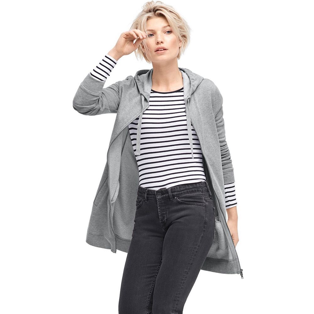 Ellos - женская длинная толстовка на молнии спереди больших размеров из френч терри, цвет Heather Grey
Ellos - женская длинная толстовка на молнии спереди больших размеров из френч терри, цвет Heather Grey