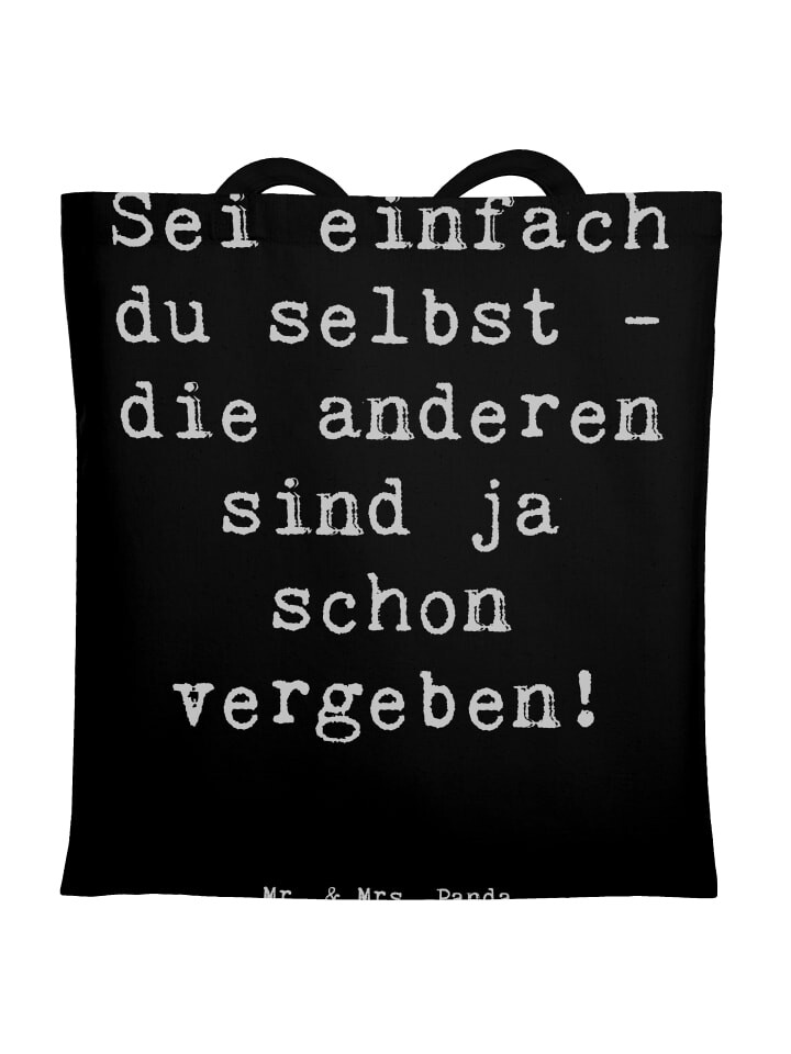 Сумка для переноски Mr & Mrs Panda Selbstakzeptanz Einzigartig, черный
Сумка для переноски Mr & Mrs Panda Selbstakzeptanz Einzigartig, черный