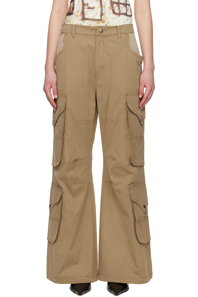 Вощеные утилитарные карго-брюки с накладными карманами Andersson Bell, бежевый
Вощеные утилитарные карго-брюки с накладными карманами Andersson Bell, бежевый