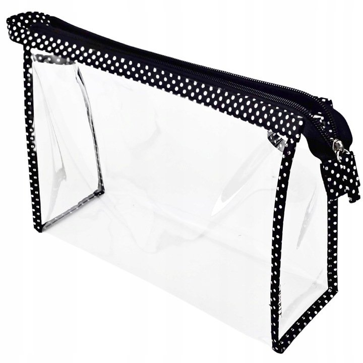 Прозрачная фольгированная косметичка для бассейна и самолета серии NOBLE BLACK 
Прозрачная фольгированная косметичка для бассейна и самолета серии NOBLE BLACK