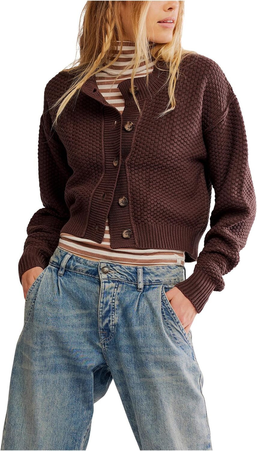 Свитер Free People Women's Lila Cardi, Potting Soil
Свитер Free People Women's Lila Cardi, Potting Soil