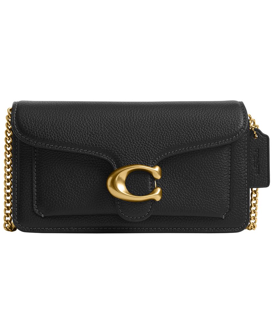Сумка-кроссбоди Tabby Mini Pebble Leather Chain Crossbody Bag 19 COACH, Brass/Black
Сумка-кроссбоди Tabby Mini Pebble Leather Chain Crossbody Bag 19 COACH, Brass/Black