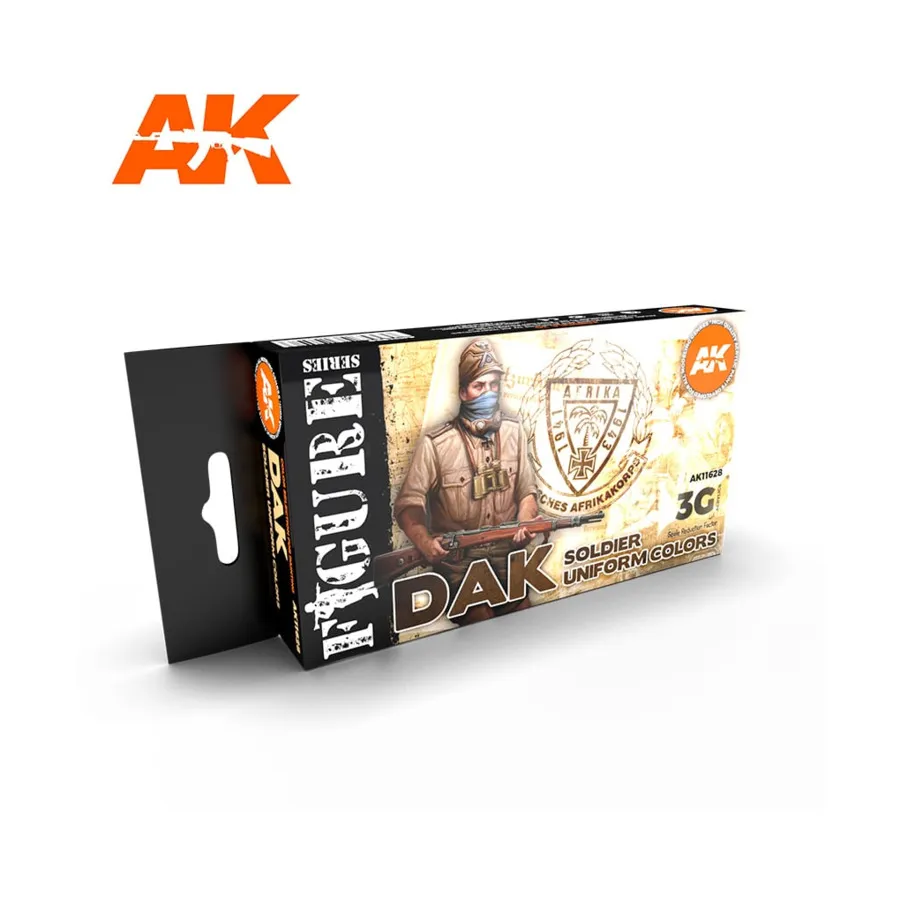 Цветной набор солдатской униформы DAK, 3rd Gen Acrylic Paint Sets 
Цветной набор солдатской униформы DAK, 3rd Gen Acrylic Paint Sets