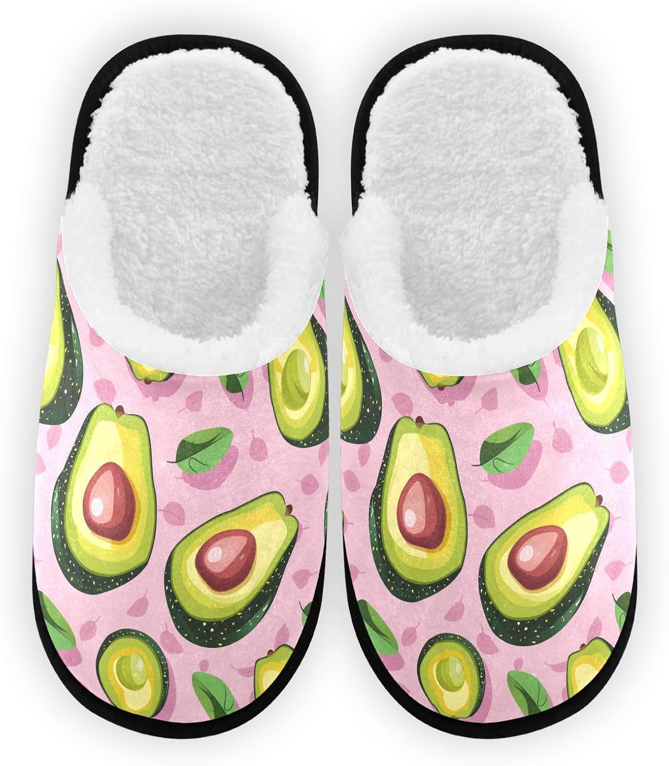 Плюшевые тапочки FENOCHE с листьями авокадо для женщин и мужчин, теплые, удобные, для путешествий и спа, с подошвой, предотвращающей скольжение, Multicolor
Плюшевые тапочки FENOCHE с листьями авокадо для женщин и мужчин, теплые, удобные, для путешествий и спа, с подошвой, предотвращающей скольжение, Multicolor