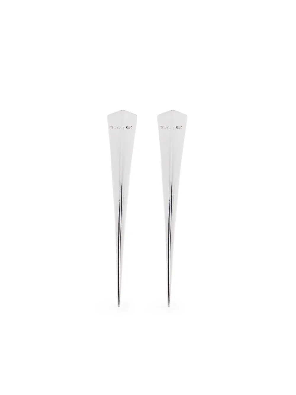 Серьги с гравировкой логотипа Mugler, серебяный
Серьги с гравировкой логотипа Mugler, серебяный