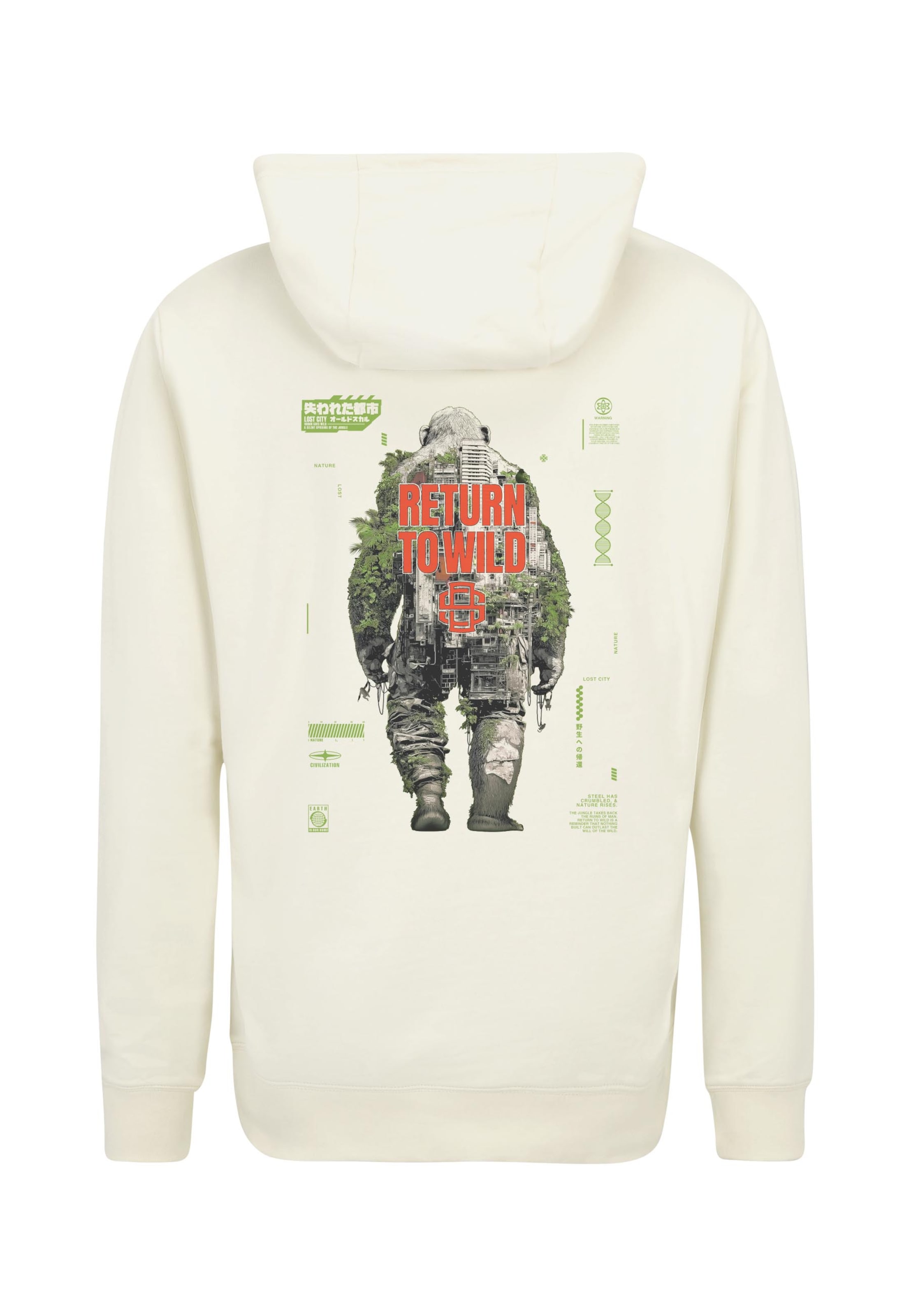 Oldskull Толстовка с капюшоном на молнии 'Wrldvibe Urban Jungle Graphic' в цвете Off White
Oldskull Толстовка с капюшоном на молнии 'Wrldvibe Urban Jungle Graphic' в цвете Off White