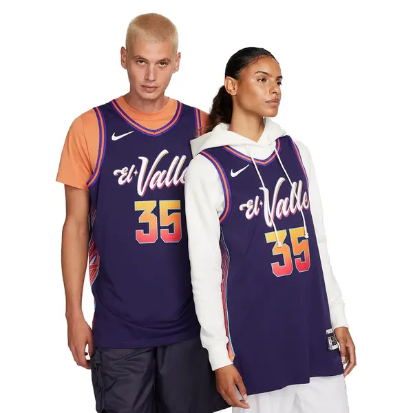 Майка Nike Dri-FIT ADV NBA Authentic Jersey 2023/24 City Edition 'Phoenix Suns Kevin Durant', фиолетовый
Майка Nike Dri-FIT ADV NBA Authentic Jersey 2023/24 City Edition 'Phoenix Suns Kevin Durant', фиолетовый