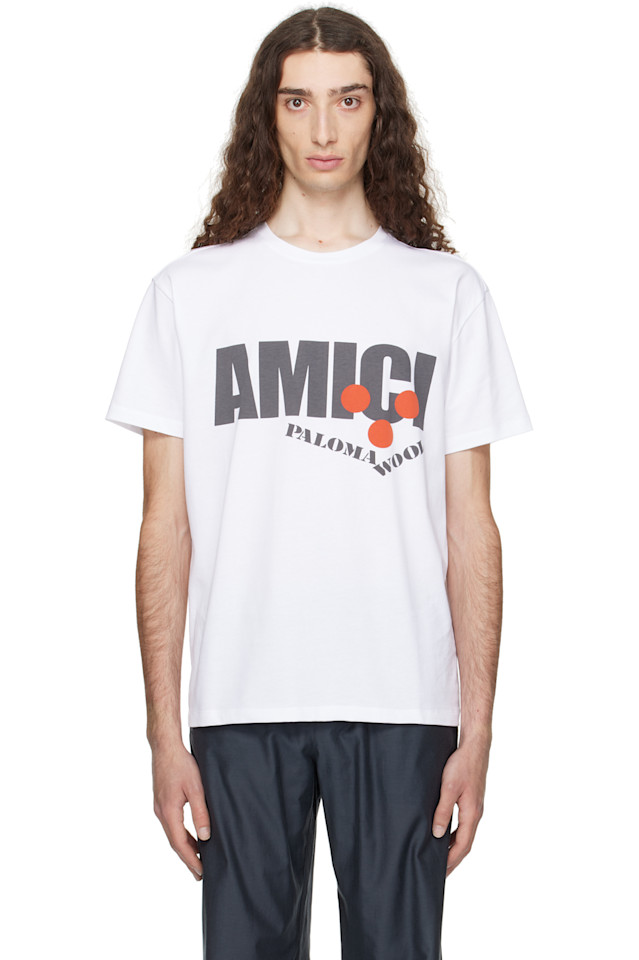 Футболка Amici Paloma Wool, белый 
Футболка Amici Paloma Wool, белый