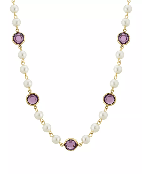 Золотисто-Имитационный жемчуг с фиолетовыми каналами, регулируемое ожерелье длиной 16 дюймов 2028, purple
Золотисто-Имитационный жемчуг с фиолетовыми каналами, регулируемое ожерелье длиной 16 дюймов 2028, purple