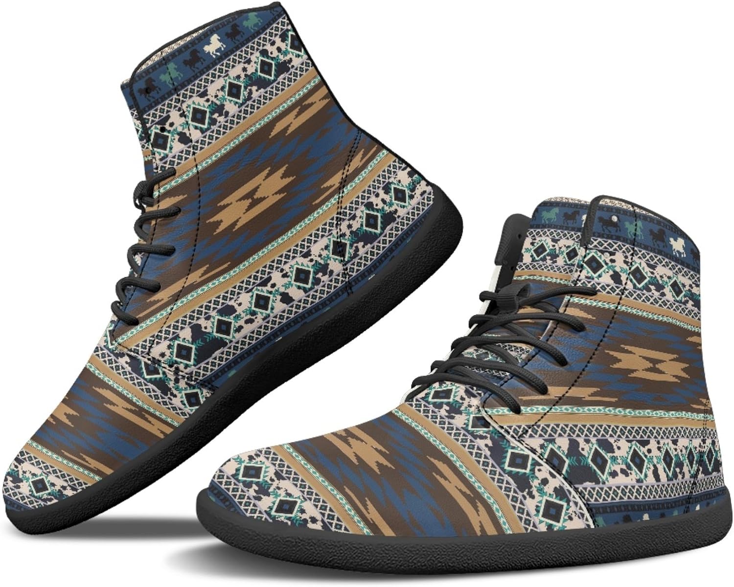 Женские и мужские высокие кроссовки из искусственной кожи с ацтекским принтом, удобные для ходьбы на открытом воздухе Arleeorkee, синий
Женские и мужские высокие кроссовки из искусственной кожи с ацтекским принтом, удобные для ходьбы на открытом воздухе Arleeorkee, синий