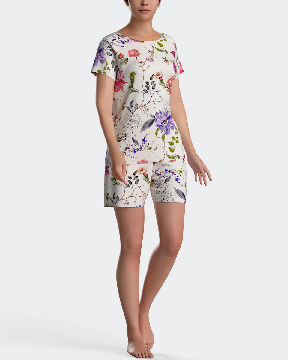 Женская короткая пижама с цветочным принтом Impetus, мультиколор
Женская короткая пижама с цветочным принтом Impetus, мультиколор