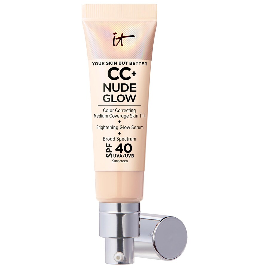 Тональная основа CC+ Nude Glow Lightweight Foundation + Glow Serum с SPF 40 и ниацинамидом IT Cosmetics, 1.1 oz /32 mL, Light
Тональная основа CC+ Nude Glow Lightweight Foundation + Glow Serum с SPF 40 и ниацинамидом IT Cosmetics, 1.1 oz /32 mL, Light