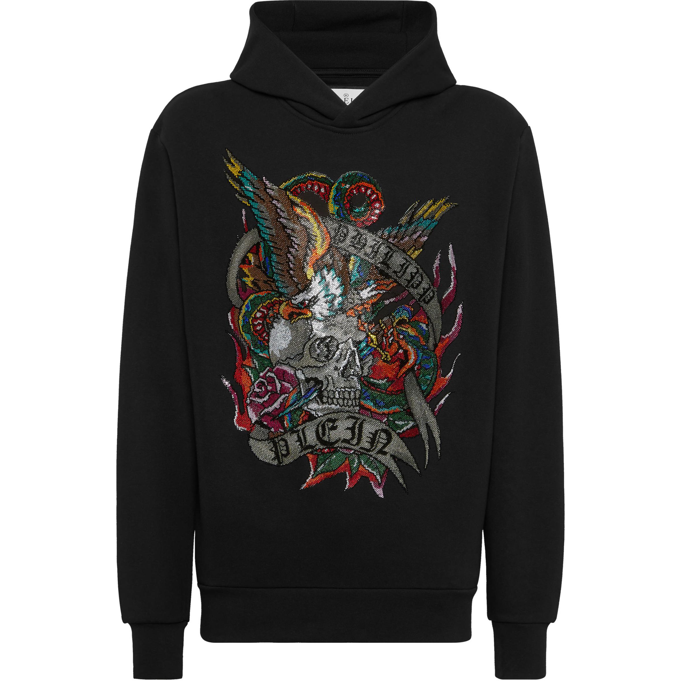 Худи с кристаллами Crystal Tattoo PHILIPP PLEIN, черный
Худи с кристаллами Crystal Tattoo PHILIPP PLEIN, черный