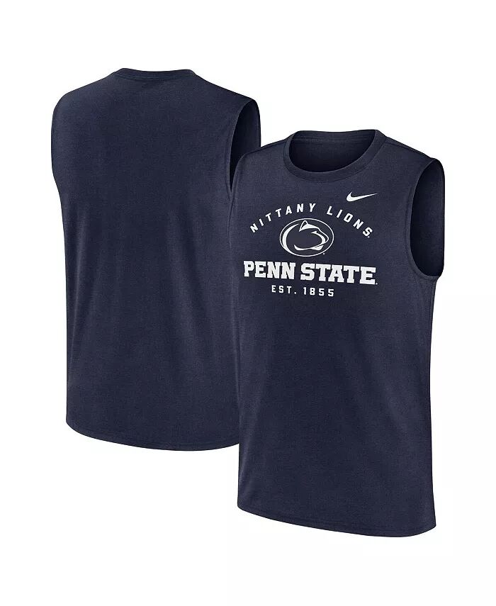 Мужская темно-синяя майка Penn State Nittany Lions Primetime Legend Lock Up Performance Muscle Nike
Мужская темно-синяя майка Penn State Nittany Lions Primetime Legend Lock Up Performance Muscle Nike
