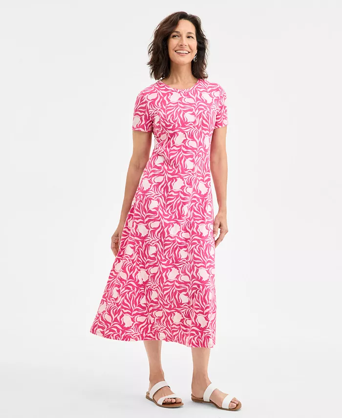 Женское короткое платье миди с принтом и короткими рукавами Style & Co, розовый
Женское короткое платье миди с принтом и короткими рукавами Style & Co, розовый