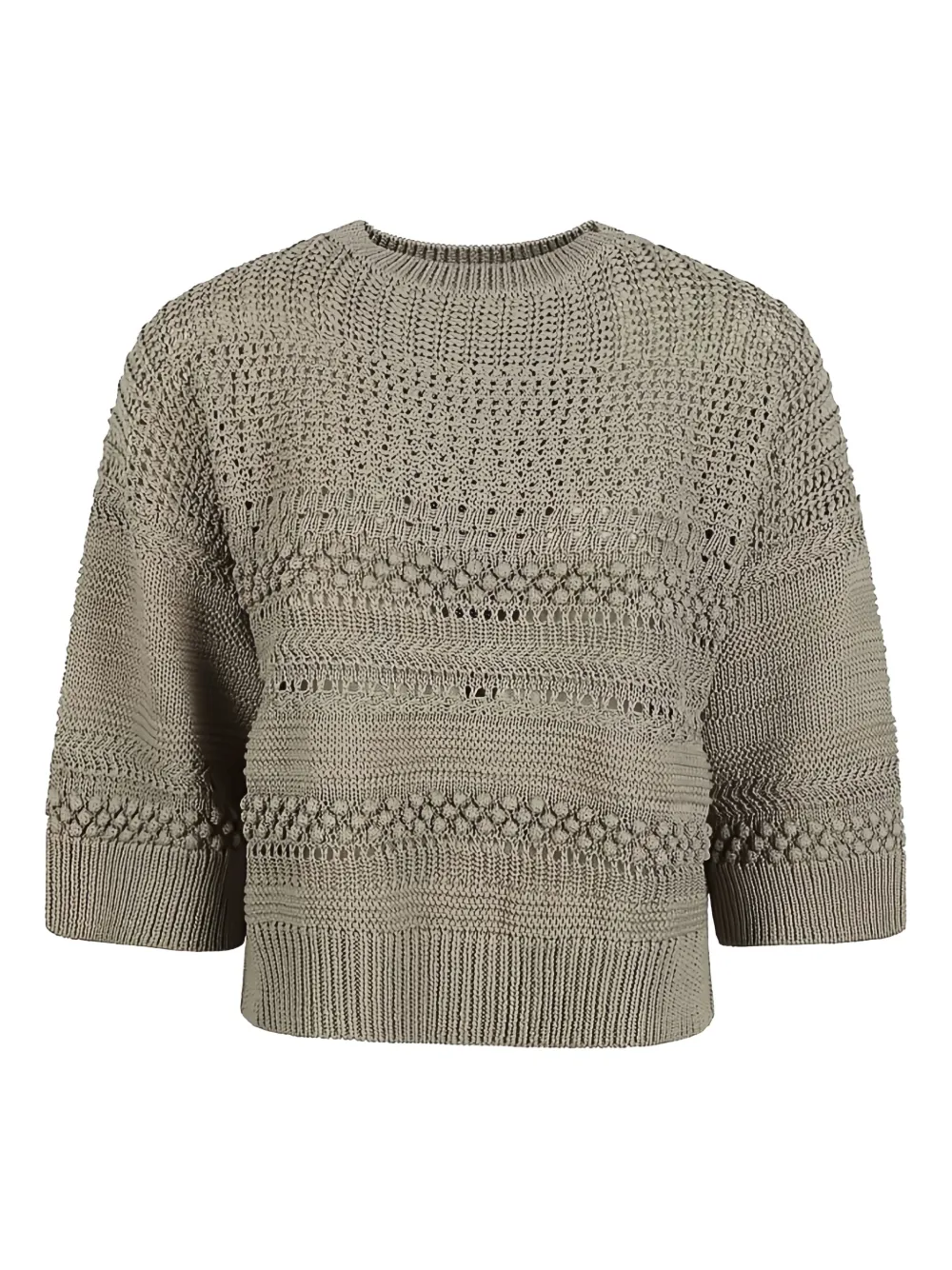 Укороченный джемпер рыхлой вязки Fabiana Filippi, нейтральный
Укороченный джемпер рыхлой вязки Fabiana Filippi, нейтральный