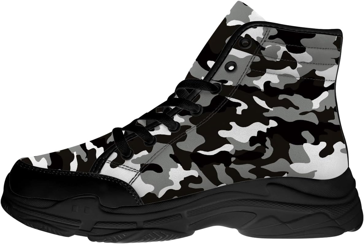 Мужские и женские камуфляжные высокие кеды, босоножки на шнуровке с платформой из канвы, подарки для нее и него Generic, черный
Мужские и женские камуфляжные высокие кеды, босоножки на шнуровке с платформой из канвы, подарки для нее и него Generic, черный