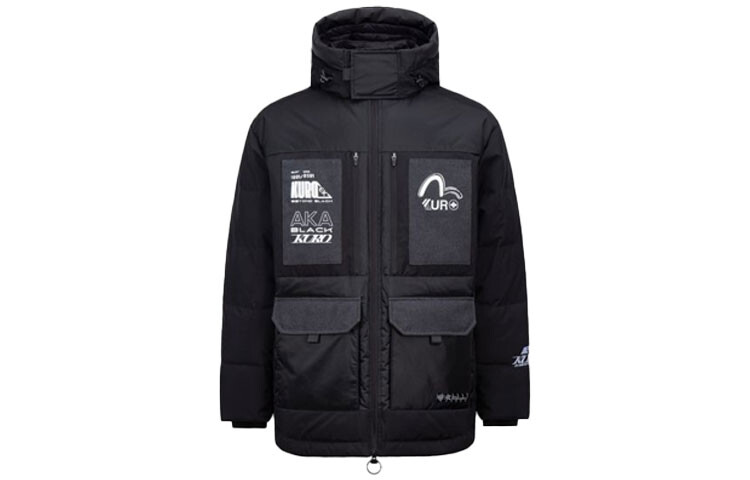 Пуховик мужской черный Evisu, черный
Пуховик мужской черный Evisu, черный